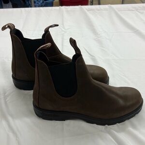 Brown Leather Chelsea Boots